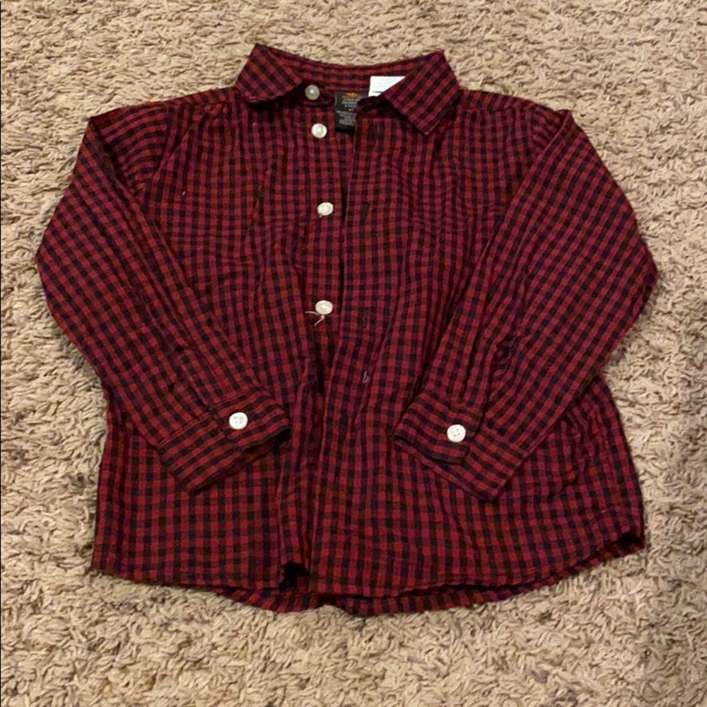 Button up boy shirt